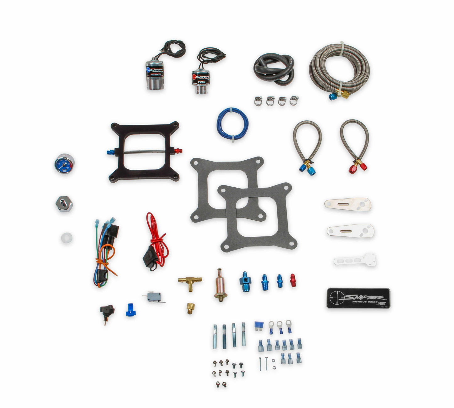 NOS 07002NOS Sniper Wet Nitrous Plate Kit 4150 flange 150-250 HP