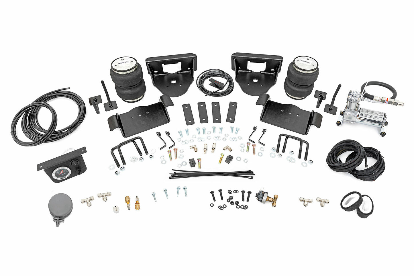 Fits Ford F-150 4WD (2004-2014) Air Spring Kit w/compressor; 0-6" Lifts; 10008C