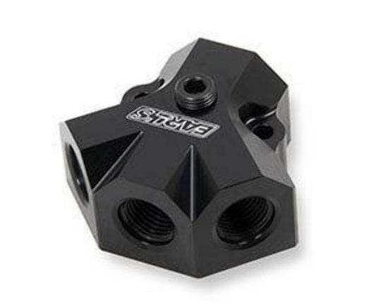 Earl's Distribution Block 8 AN O-Ring Inlet x (3) 6 AN O-Ring Outlets -100168ERL