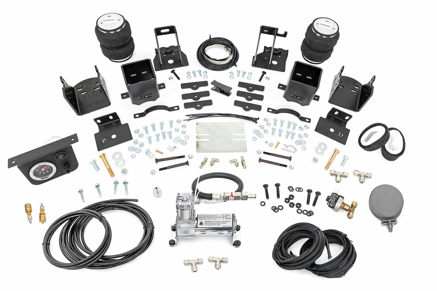 Fits Ford F-250/F-350 SD 4WD (2005-2016) Air Spring Kit w/compressor; 10020C