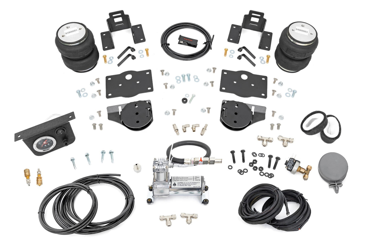 Fits Ram 1500 4WD (2019-2025) Air Spring Kit w/compressor; 10035C