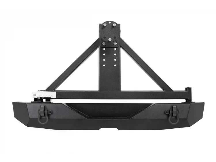 Fits Jeep Wrangler JK (07-18) Rear Bumper; Rock Crawler; Tire Carrier; 10594A