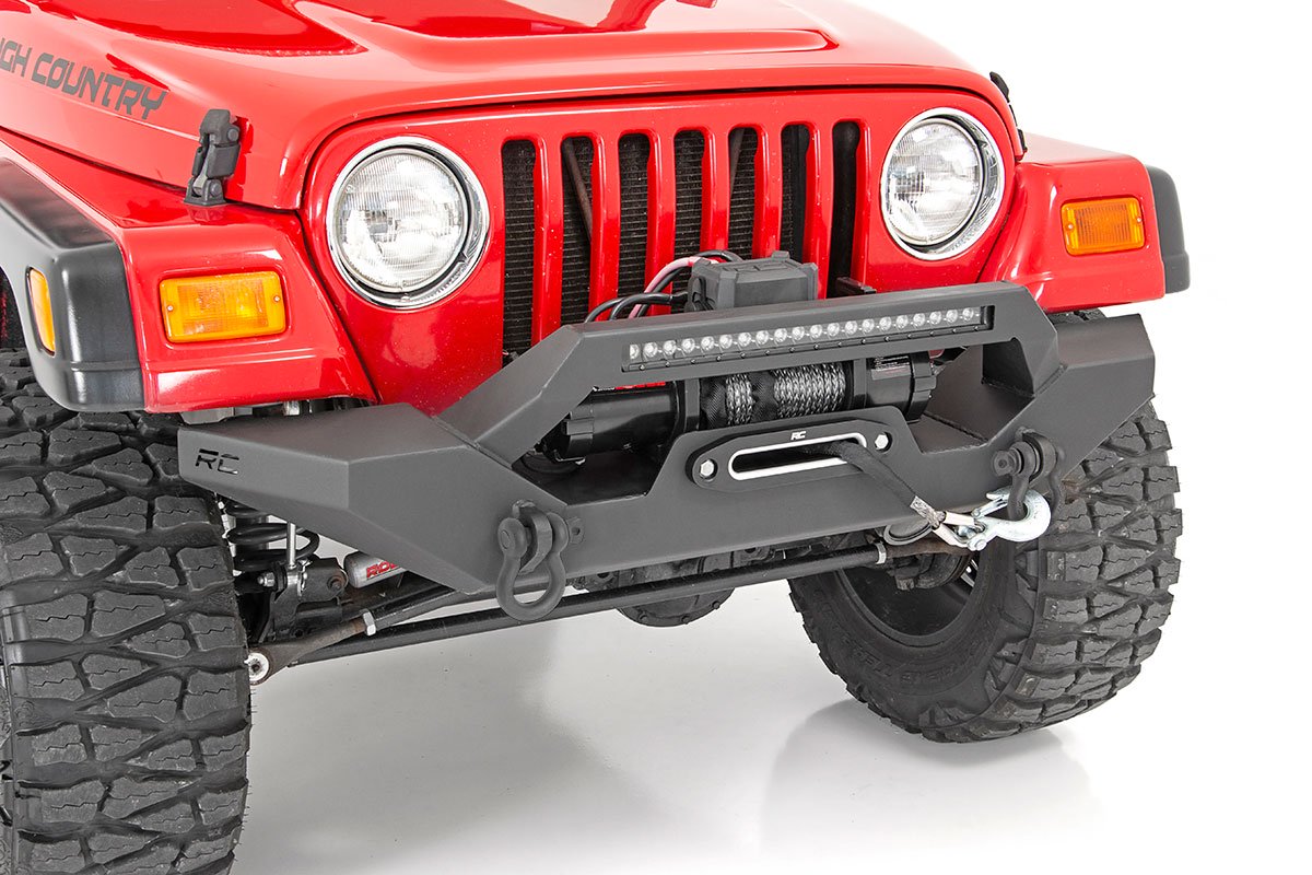 Fits Jeep Wrangler TJ (97-06) (04-06) Front Bumper; Rock Crawler; 10595