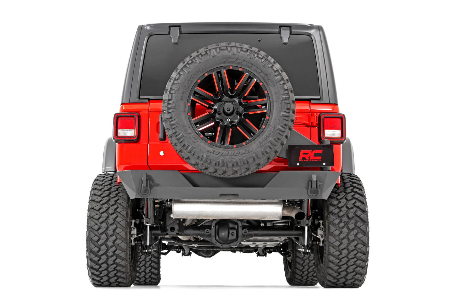 Fits Jeep Wrangler JL (18-24) (18-24) Rear Bumper; Trail; Tire Carrier; 10598