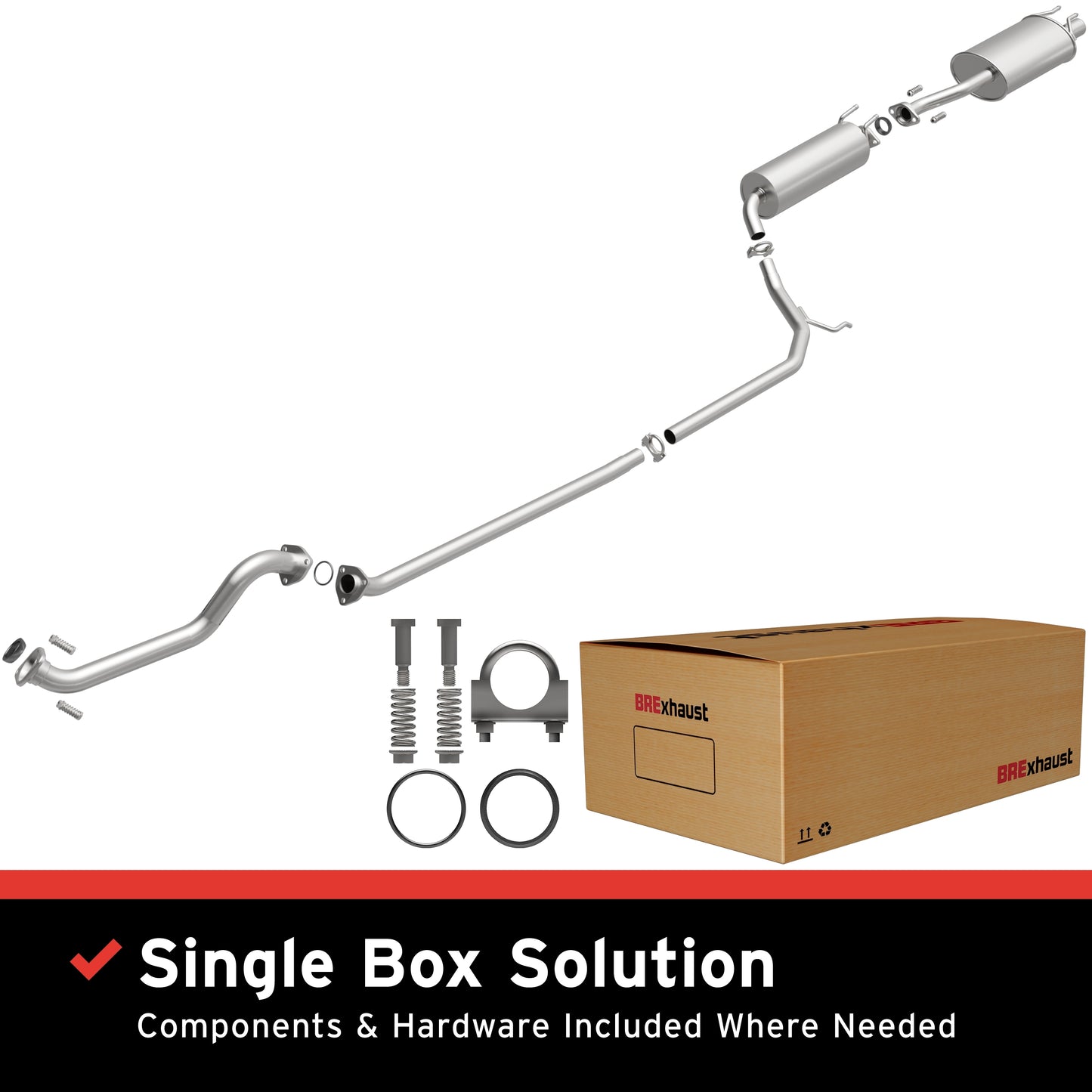 Fits 2006-2011 Honda Civic 1.8L Direct-Fit Replacement Exhaust System 106-0602