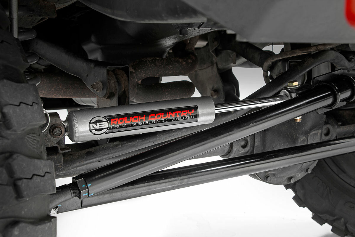 Fits Jeep Cherokee XJ/Comanche MJ/Wrangler TJ HD Steering Stabilizer Combo 10613