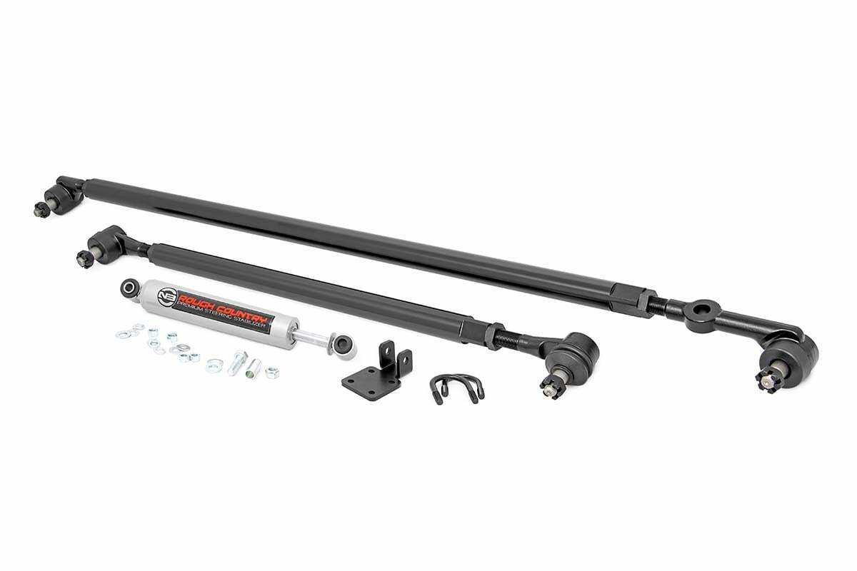Fits Jeep Cherokee XJ/Comanche MJ/Wrangler TJ HD Steering Stabilizer Combo 10613