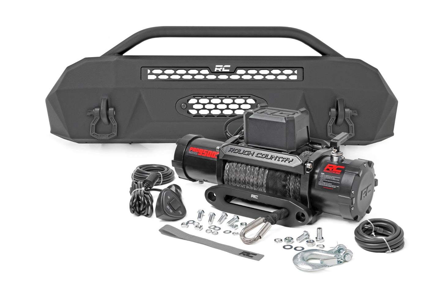 Fits Tacoma(16-23) Front Bumper Hybrid 9500-Lb Pro Series Winch 10714