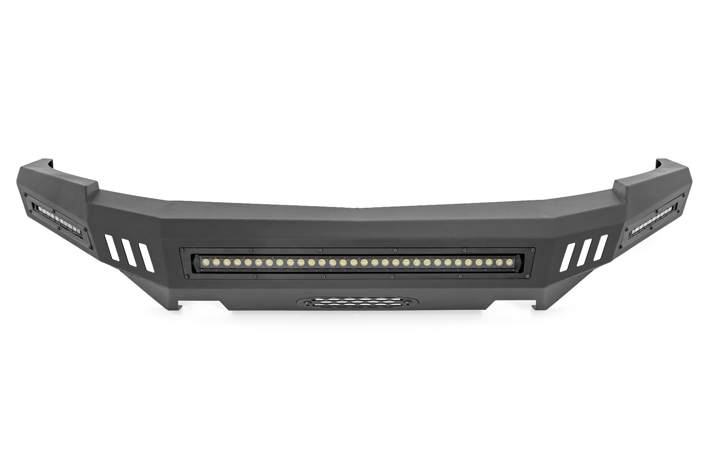 Fits Chevy Silverado 1500 (07-13) Front High Clearance Bumper BLK LEDs 10911