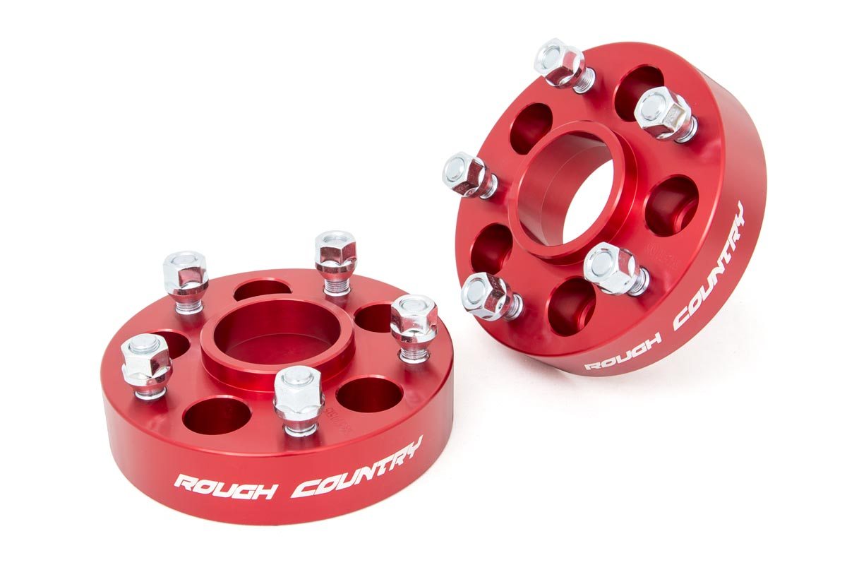 Fits Jeep Cherokee XJ/Comanche MJ 1.5" Wheel Adapters 5x4.5 to 5x5 Red 1092RED