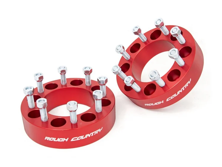 Fits Ram 2500/3500 4WD (2010-2011) 2 Inch Wheel Spacers; 8x6.5; Red; 1099RED