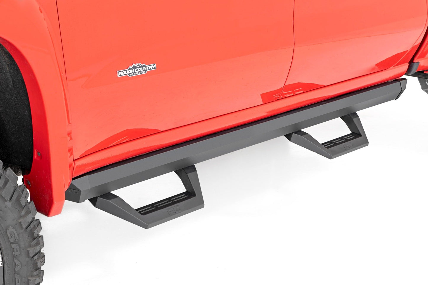 Fits Chevy/GMC 1500/2500HD (19-24) SRX2 Adj Aluminum Step; Crew Cab; 11003A