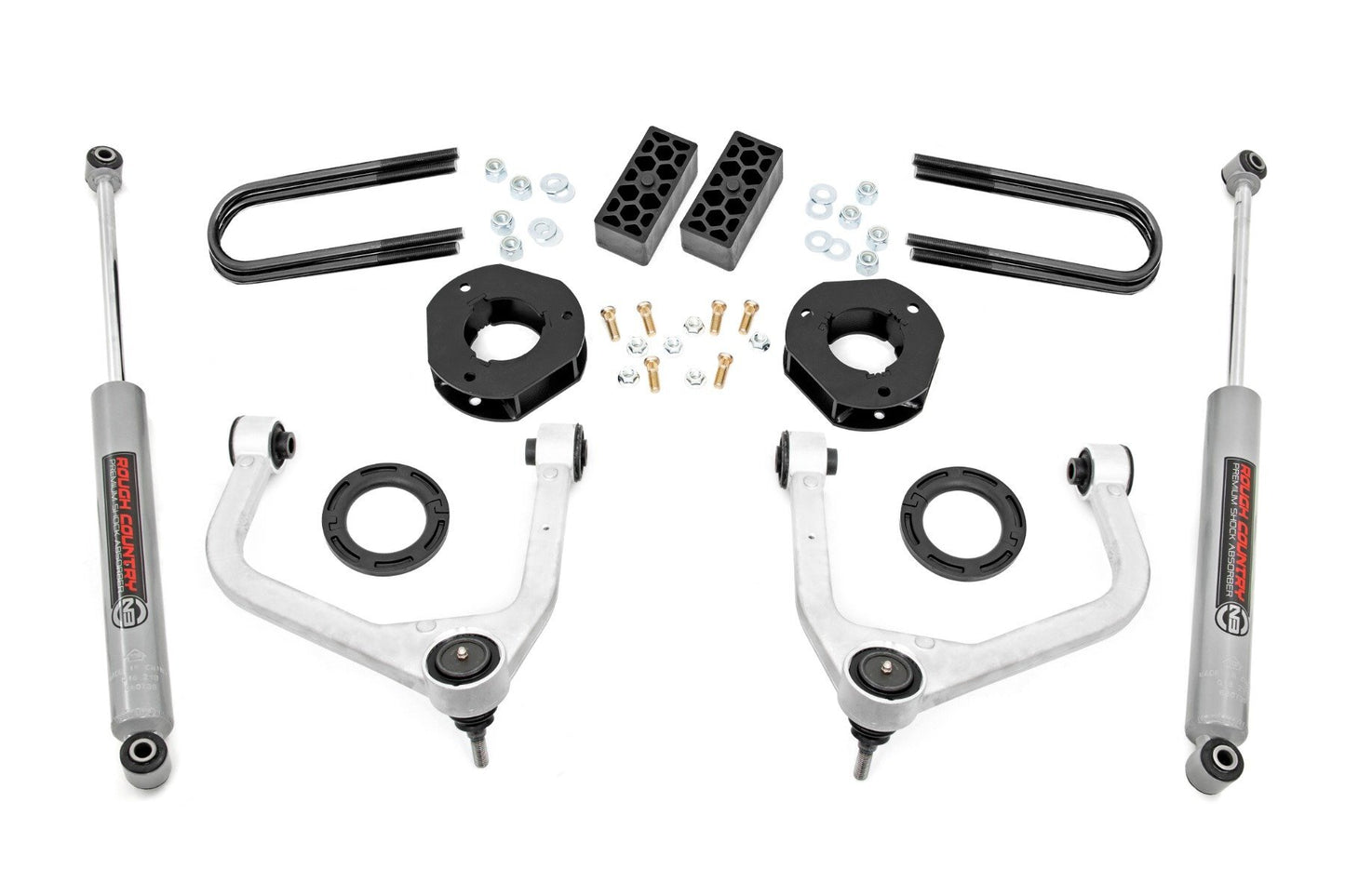 Rough Country 3.5 Inch Lift Kit - Chevy Silverado 1500 2WD/4WD (2025) - 110430