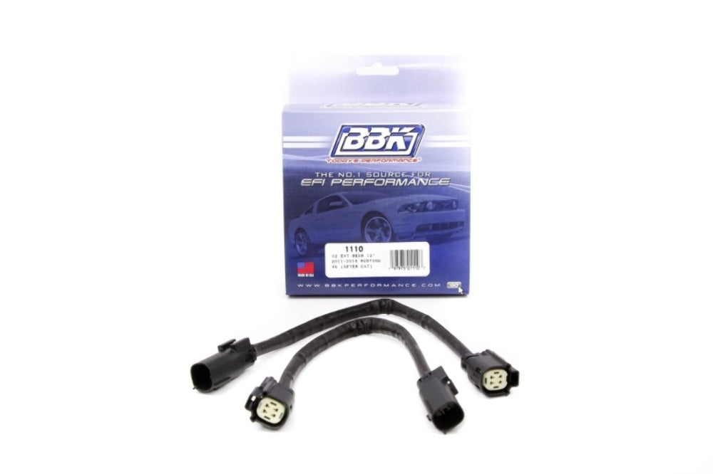 Fits 2011-2017 Mustang 5.0 & 3.7L Rear O2 Extensions- 12In (Pair)-1110