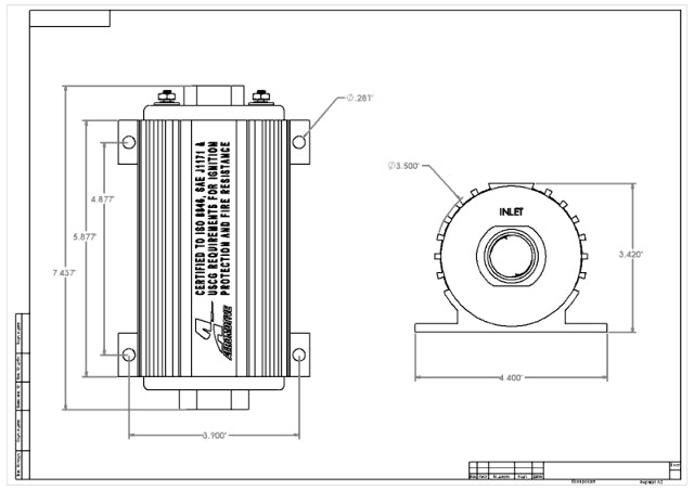 Aeromotive 11110 Marine Eliminator Fuel Pump