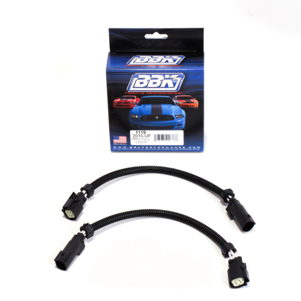 Fits 2015-17 Mustang GT V6 Front O2 Harness Extension Kit 12 In (Pair)-1119