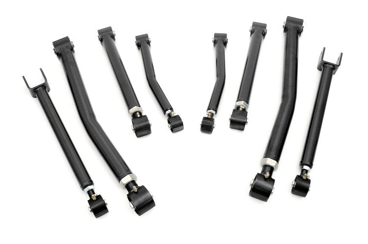 Fits Jeep Wrangler JK (07-18) X-Flex Control Arms; Complete Set; 11300
