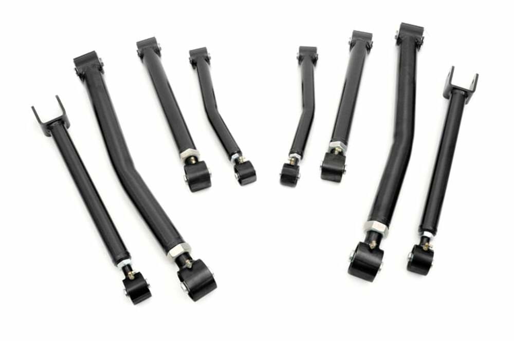 Fits Jeep Wrangler JK (07-18) X-Flex Control Arms; Complete Set; 11300
