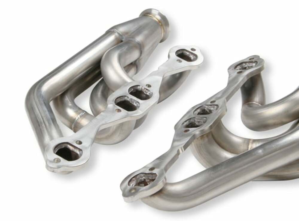 Flowtech Small Block Chevy Turbo Headers - Natural Finish - 11569FLT