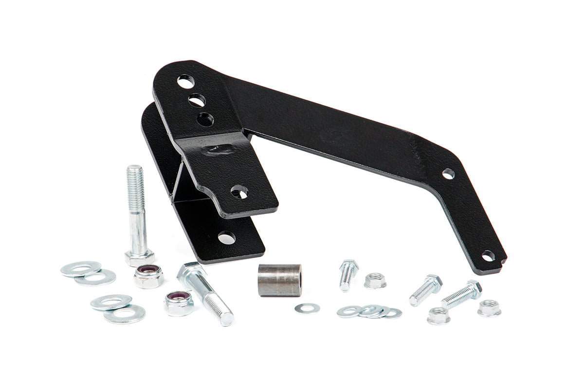Fits Jeep Wrangler JK (07-18) Track Bar Bracket; Rear; 2.5-6" Lift; 1167