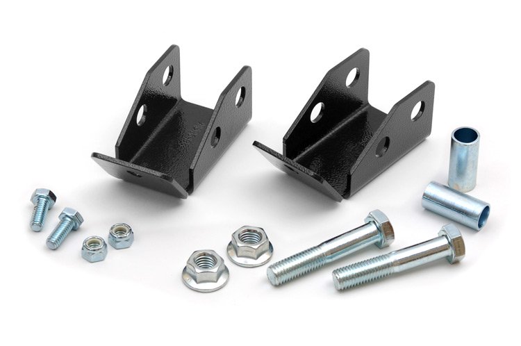 Fits Jeep Wrangler TJ (97-06) (04-06) Shock Relocation Brackets; Rear; 1185