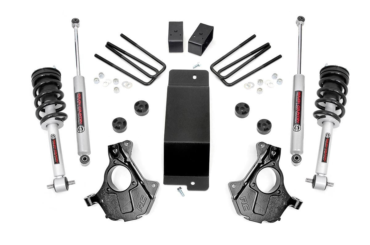 Fits Chevy/GMC 1500 (07-13) 3.5 Inch Lift Kit; Cast Steel LCA; N3 Strut; 11932