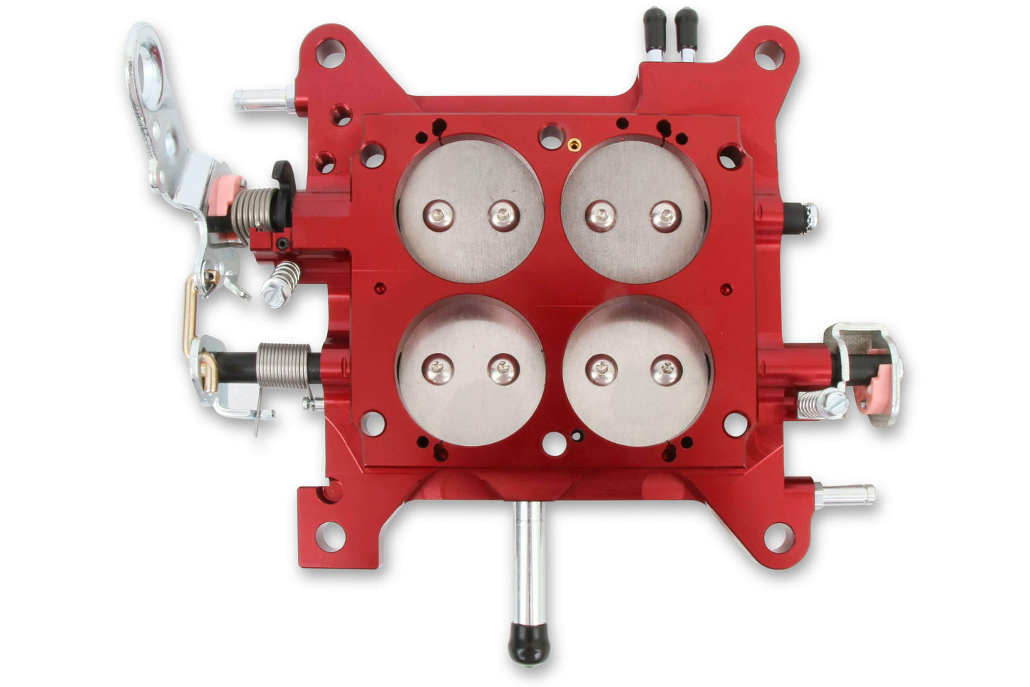 Billet Throttle Body Assembly 1 3/4 Red with Steel Plates 12-850 - 12-850QFT