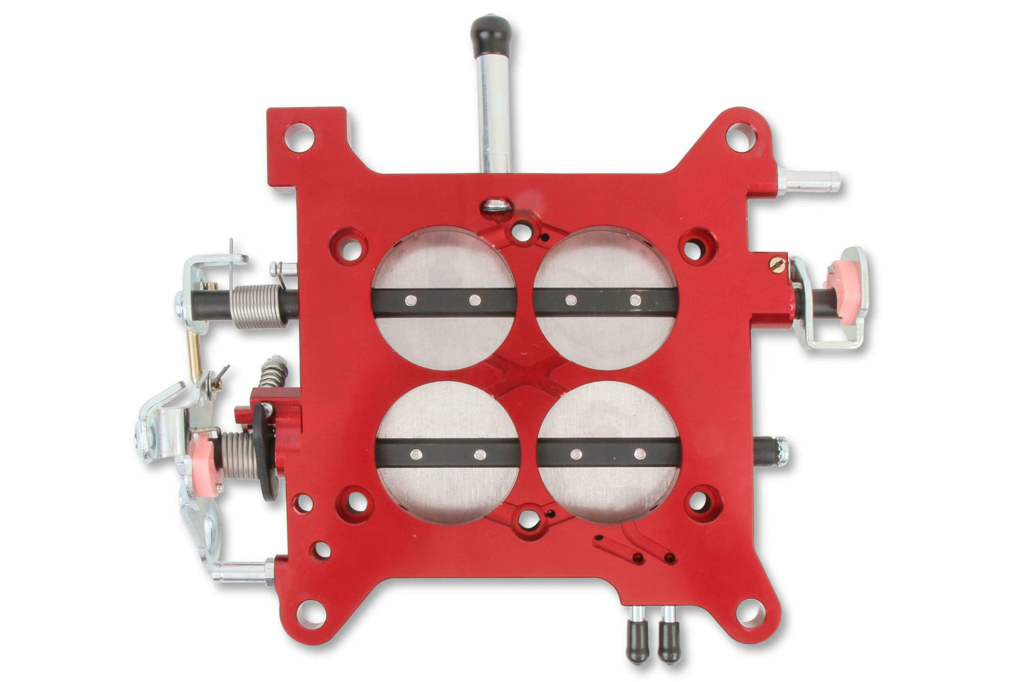 Billet Throttle Body Assembly 1 3/4 Red with Steel Plates 12-850 - 12-850QFT