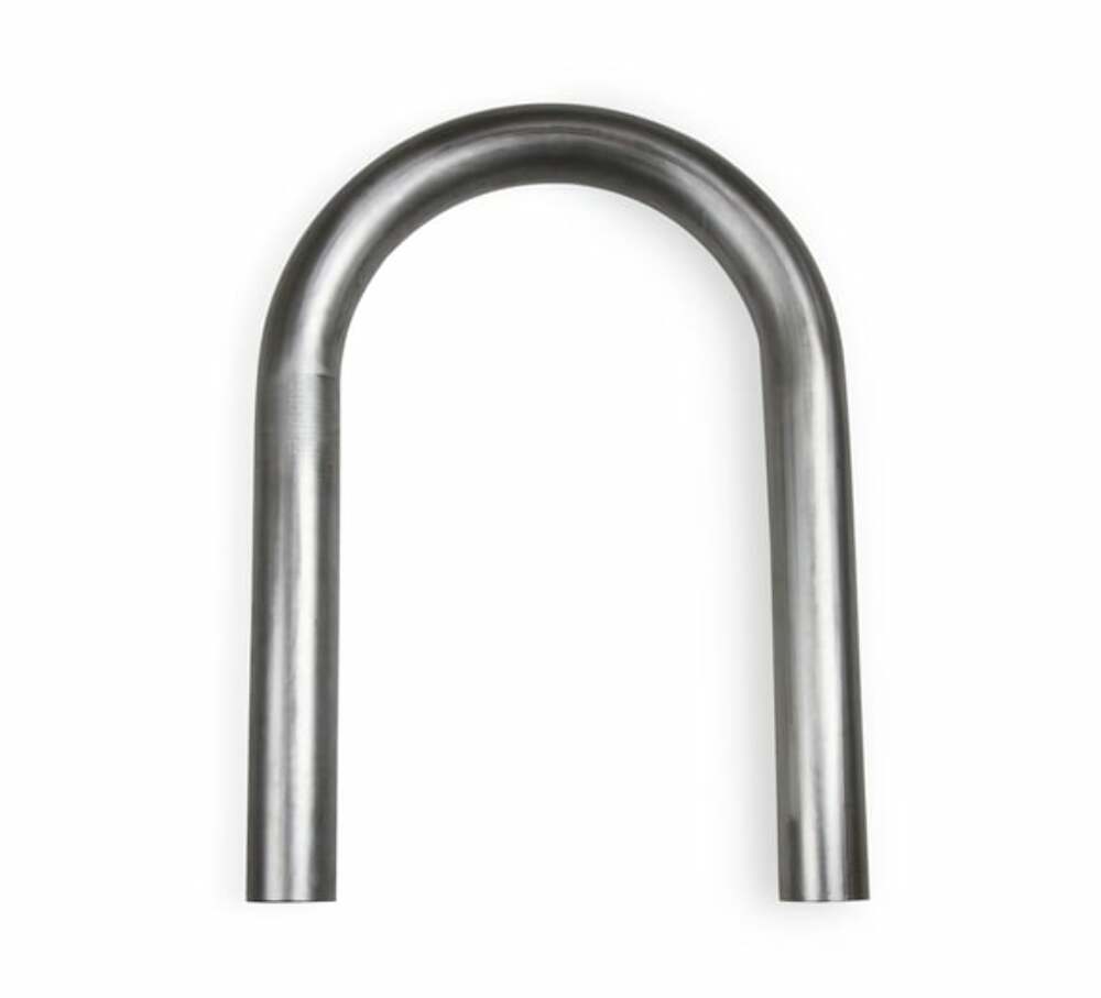 Mild Steel,180 degree bend, Tube Size 2" OD, 16 Gauge Hooker U-Bend 12240HKR