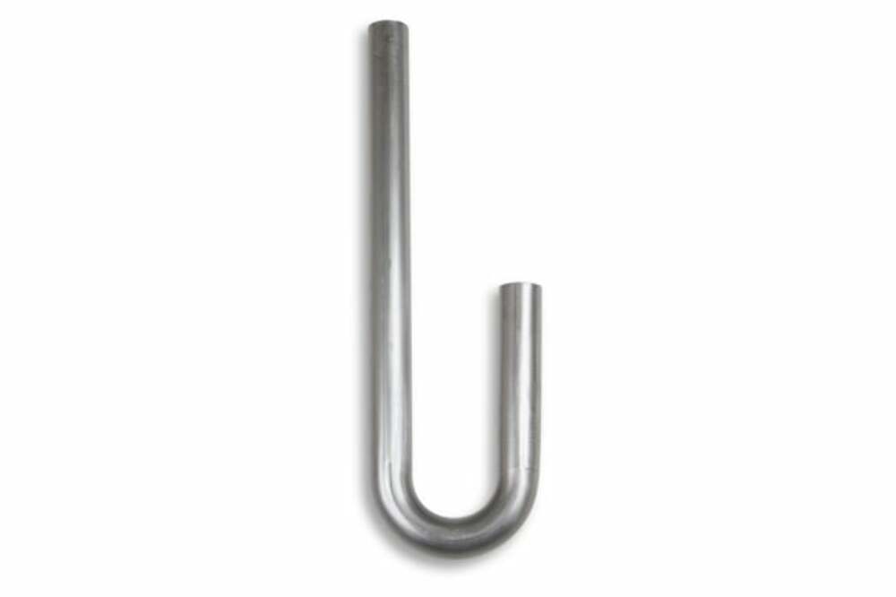 Mild Steel,180 degree bend, Tube Size 1 3/8" OD, 16 Gauge Hooker J-Bend 12521HKR