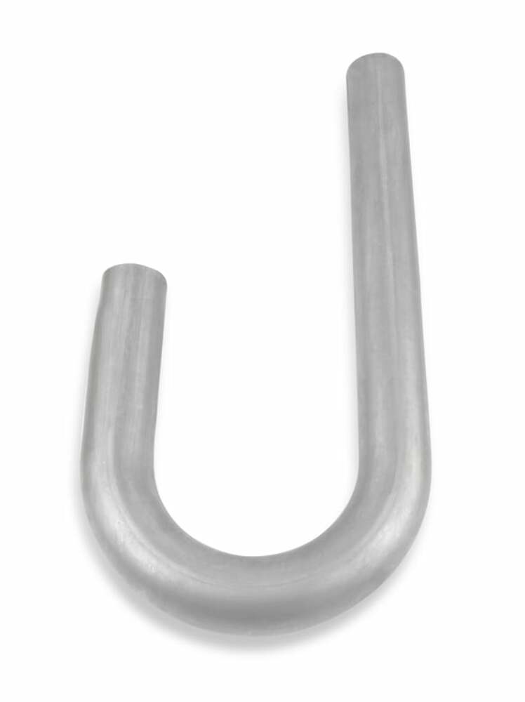 Mild Steel,180 degree bend, Tube Size 2 1/8" OD, 16 Gauge Hooker J-Bend 12582HKR