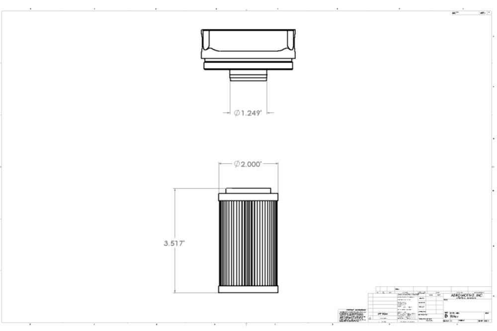 Aeromotive 12618 100 Micron Elements - A3000 & Canister - Fuel Filters Car Part People