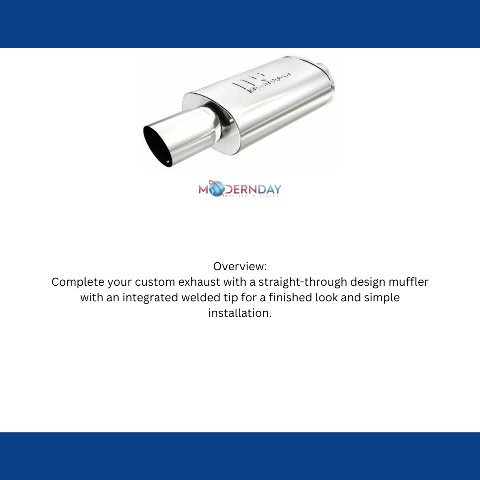 Universal Performance Muffler W/Tip Mag Rs 14X5X8 3/4.00 14834 Magnaflow