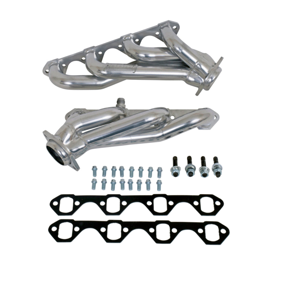 Fits 1994-1995 Mustang 5.0 1-5/8 Shorty Un Equal Length Headers-Silver-15250 - Car Part People