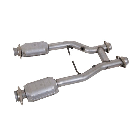 Fits 1996-2004 Mustang GT/Cobra/Mach 1 2.5 Short Mid H Pipe W/Converters 1538