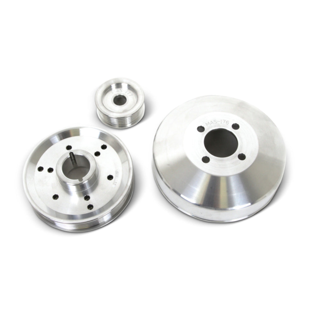 Fits 1996-01 Mustang GT/Cobra 3 Pc Performance Under Drive Pulley (Billet)-1555 - Car Part People