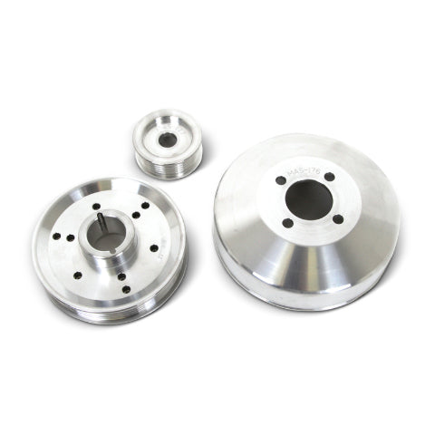 Fits 1996-01 Mustang GT/Cobra 3 Pc Performance Under Drive Pulley (Billet)-1555