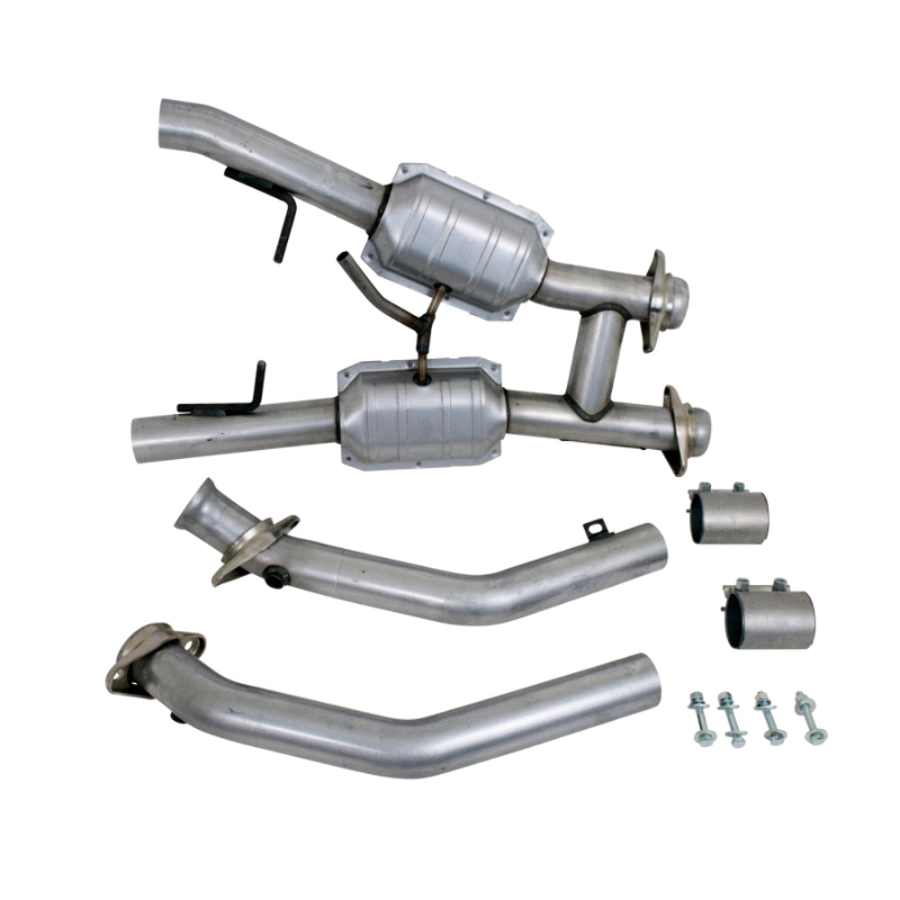 Fits 1994-1995 Mustang GT 2.5 Full H Pipe w/High Flow Catalytic Converters-1563 - Car Part People