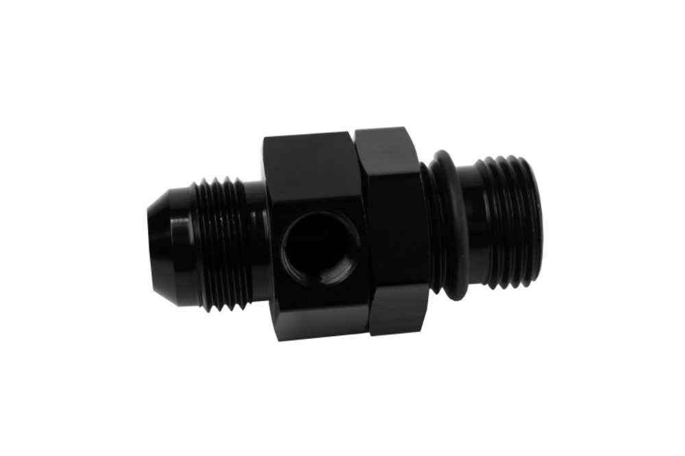 Aeromotive 15695 ORB-08 to AN-08 In-line Gauge Adapter - Fuel Line Fittings and Adapters Car Part People