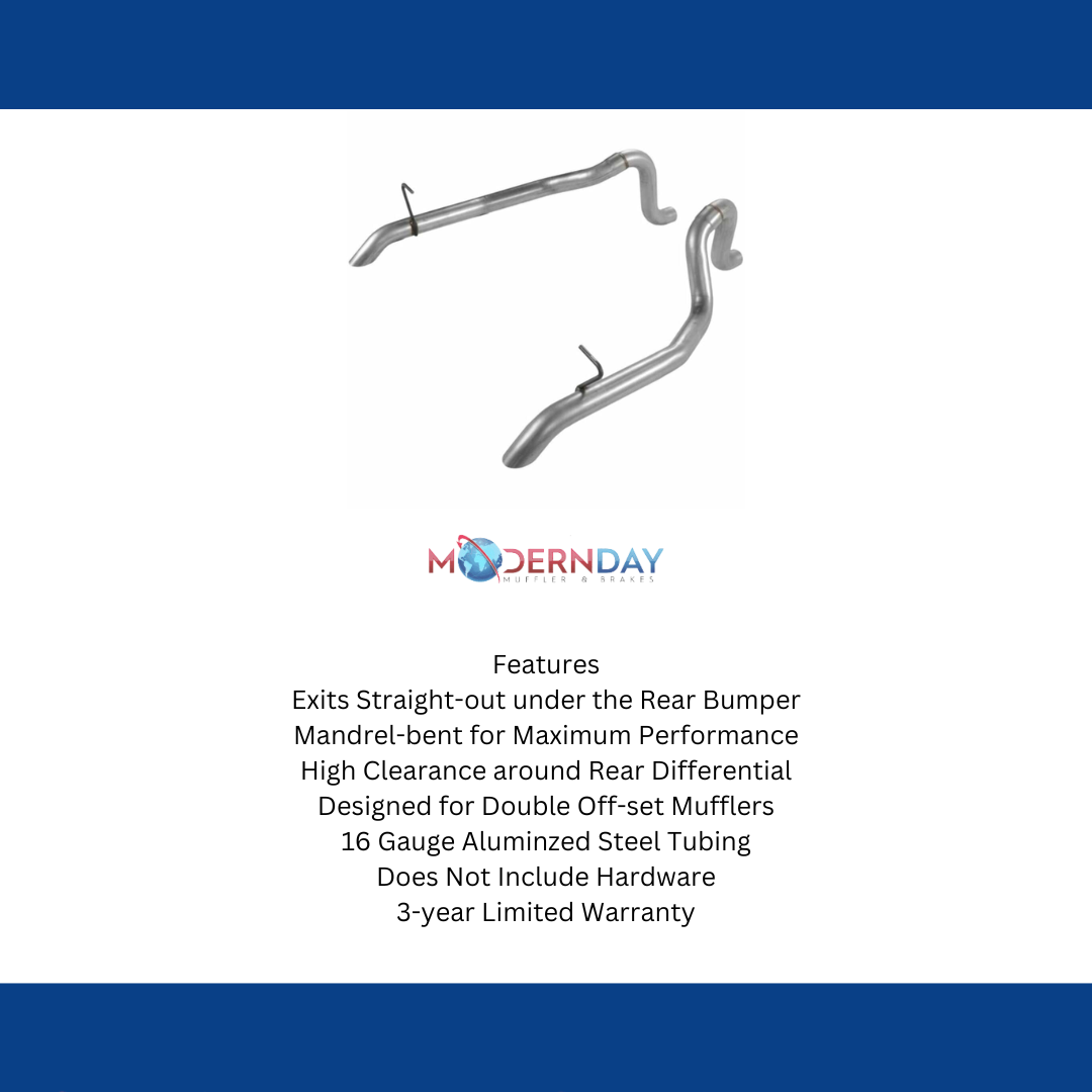 Flowmaster 15805 - Pre-bent Tailpipes fits 1987-1993 Ford Mustang GT