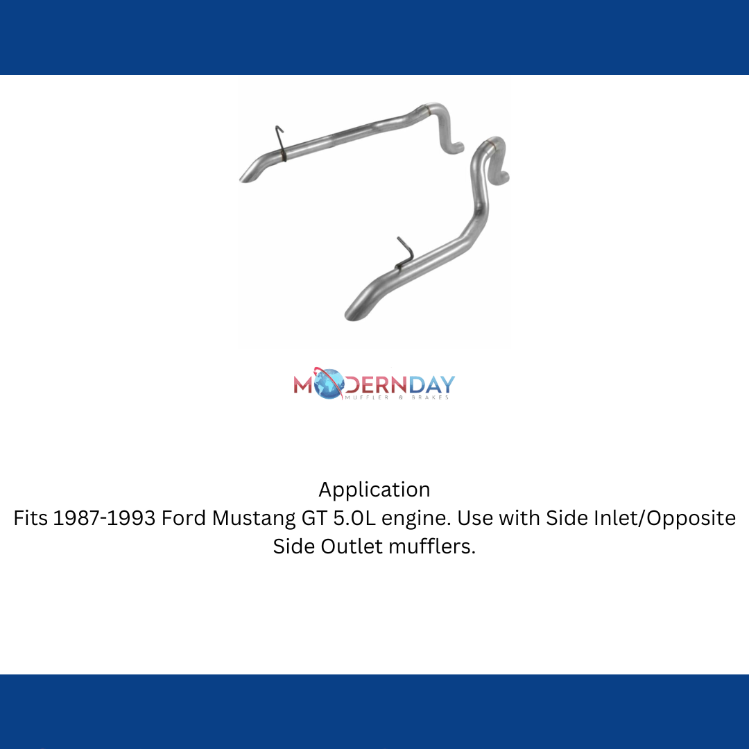 Flowmaster 15805 - Pre-bent Tailpipes fits 1987-1993 Ford Mustang GT