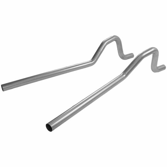 Flowmaster 15806 - 1966-1974 Dodge Charger Prebent Tailpipes  - w/o exhaust cutouts in rear bumper. 2.5-inch aluminized steel