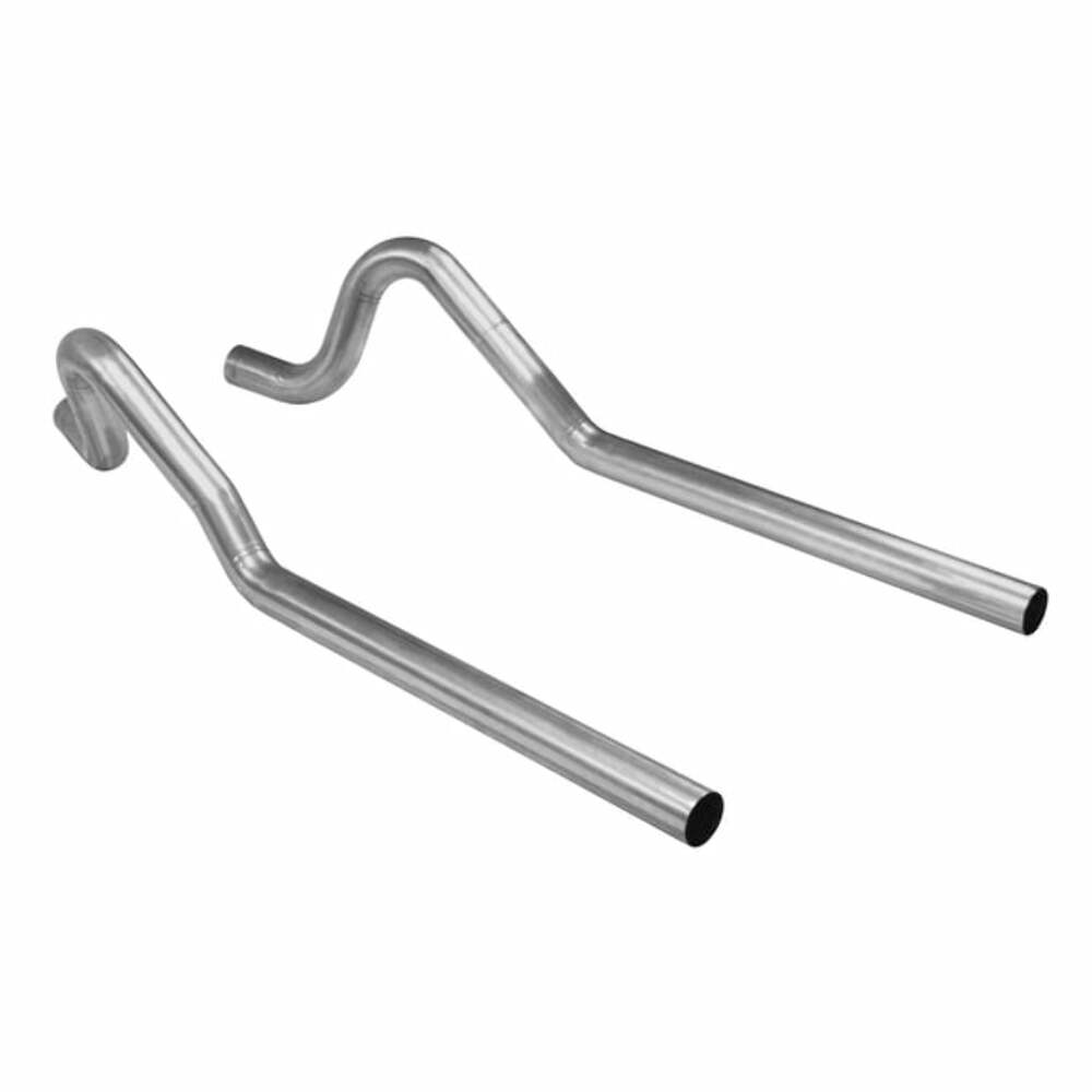 Flowmaster 15823 - Pre-Bent Tailpipes - 1962-1974 MOPAR B-Body 3.0 Inch Mandrel Bent Aluminized Steel Tailpipes