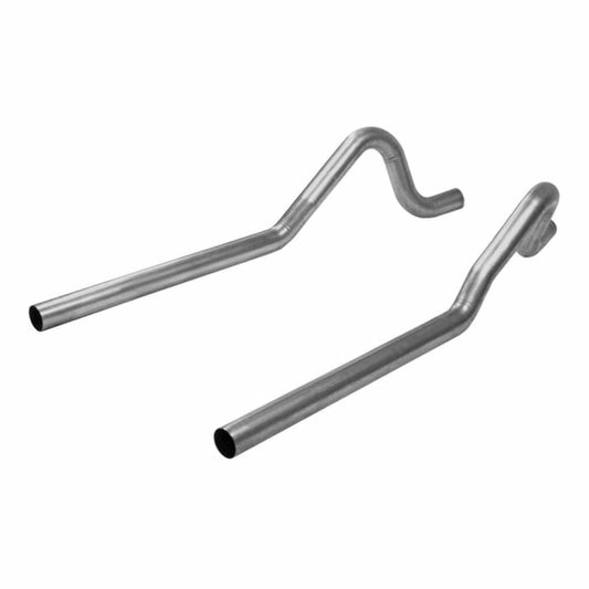 Flowmaster 15823 - Pre-Bent Tailpipes - 1962-1974 MOPAR B-Body 3.0 Inch Mandrel Bent Aluminized Steel Tailpipes