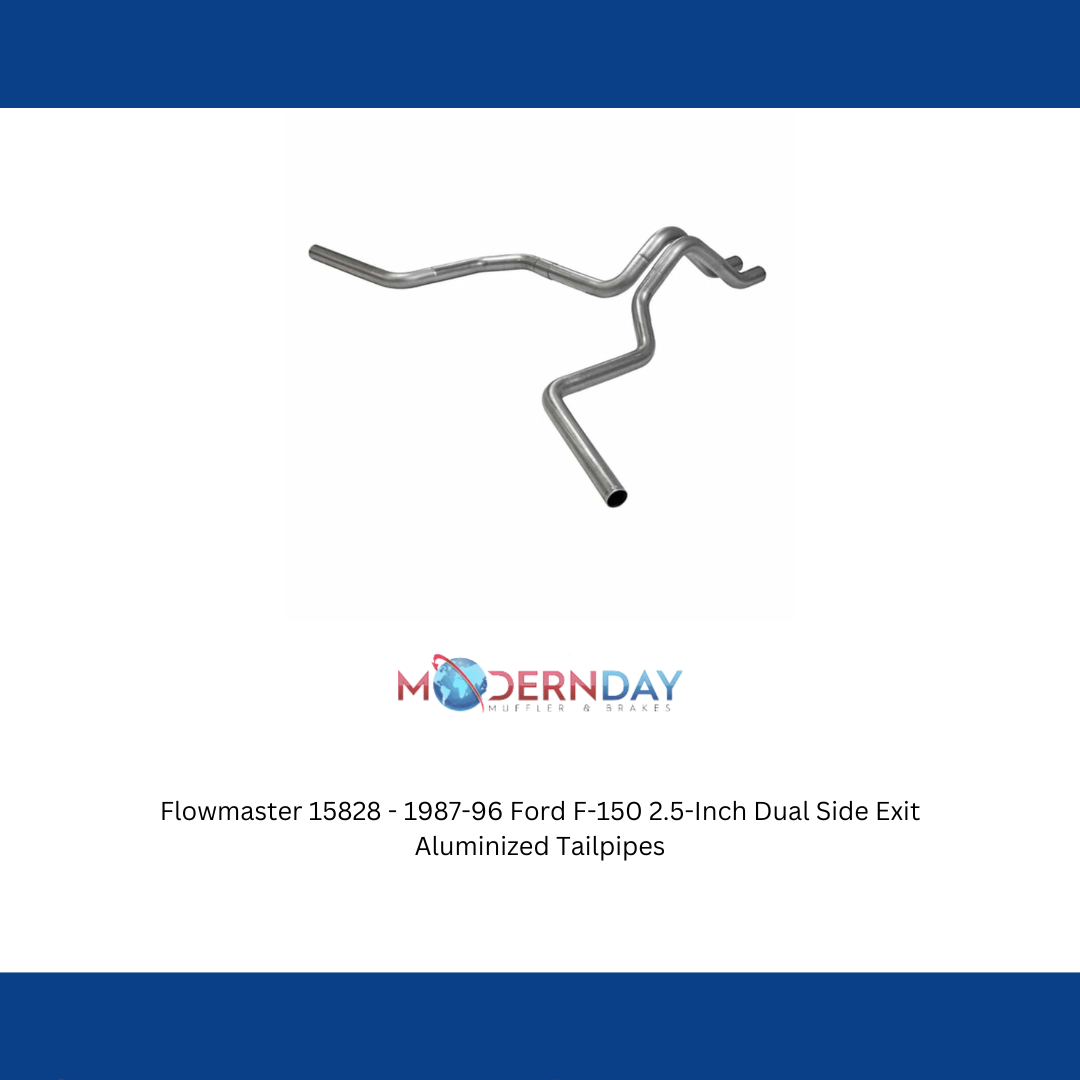 Flowmaster 15828 - 1987-96 Ford F-150 2.5-Inch Dual Side Exit Aluminized Tailpipes