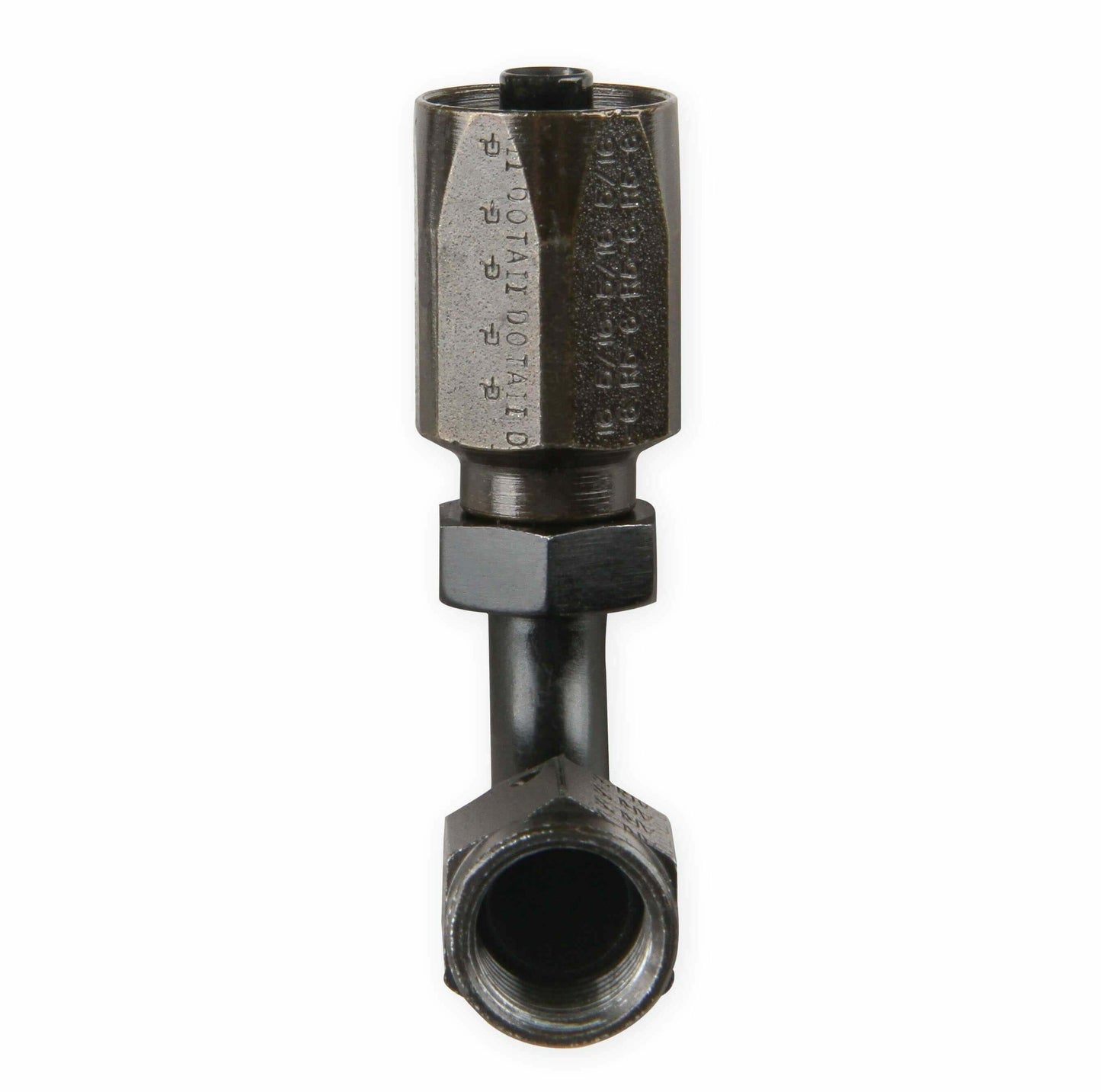 Earls Power Steering Hose End-Black Chromate - 159106ERL