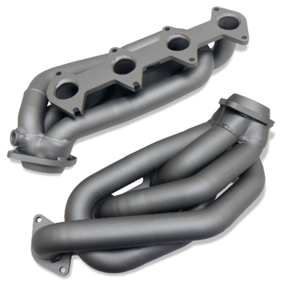Fits 2005-2010 Mustang GT 1-5/8 Shorty Tuned Length Headers-Titanium-1612 - Car Part People