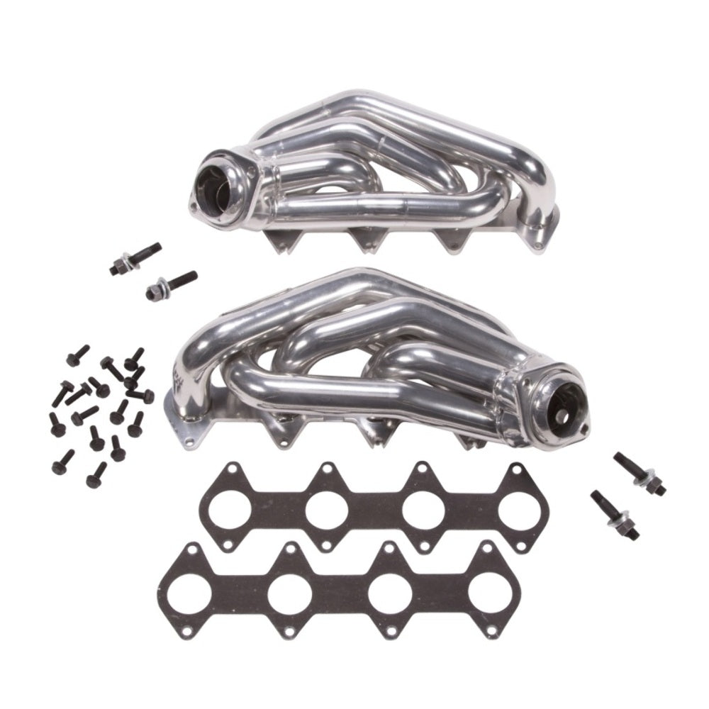 Fits 2005-2010 Mustang GT 1-5/8 Shorty Tuned Length Headers-Silver-16120 - Car Part People