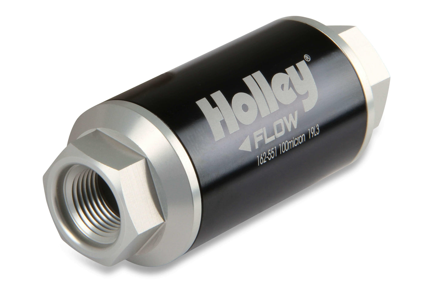 Holley 162-551 - 100 GPH HP Billet Fuel Filter - Street/Strip Carb or EFI Applications Pre Filter 100 Micron
