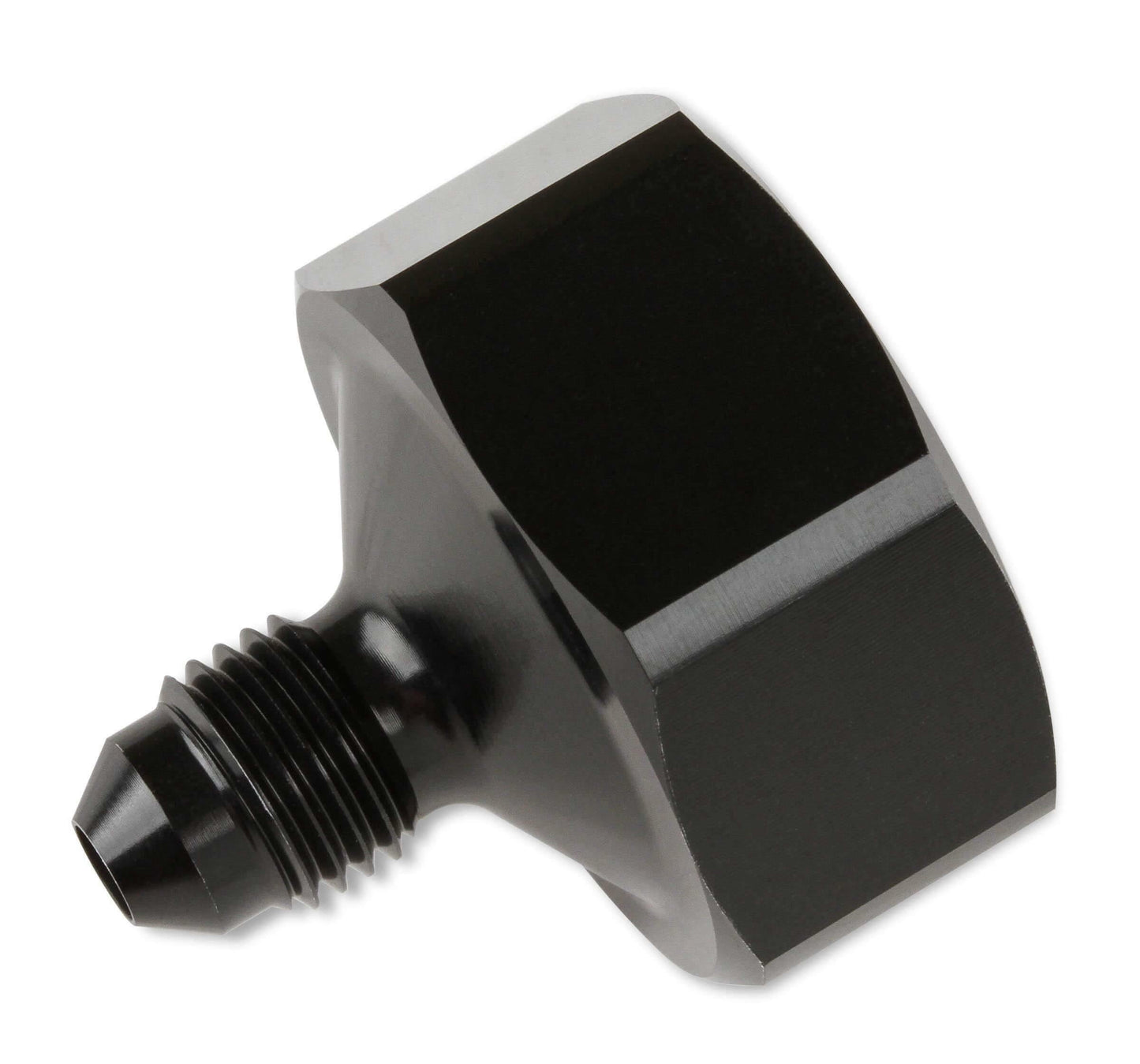 NOS Black T7075 aluminum 4AN-660 Bottle Nut Adapter - 16221NOS